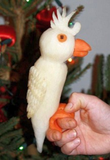 Jedlé dekorace a carving