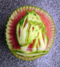 Jedlé dekorace a carving