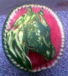 Jedlé dekorace a carving