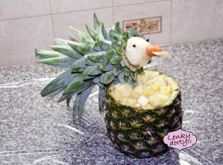 Jedlé dekorace a carving