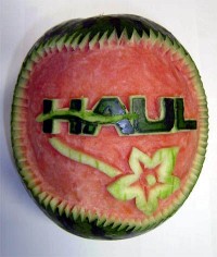 Jedlé dekorace a carving